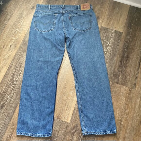 Levi’s 505 Men’s Jeans 38" Blue Straight Leg Classic Fit Cotton Denim - Picture 11 of 12